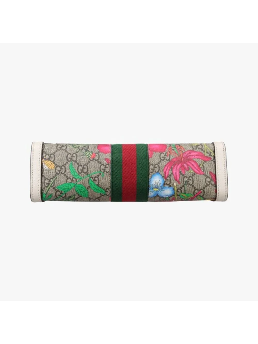 Gucci Ophidia Beige White Multicolor Leather Shoulder Bag